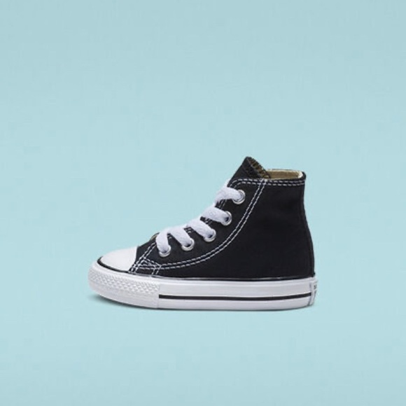 Converse AllStar Black HiTops Toddler Size  3 - Picture 2 of 6